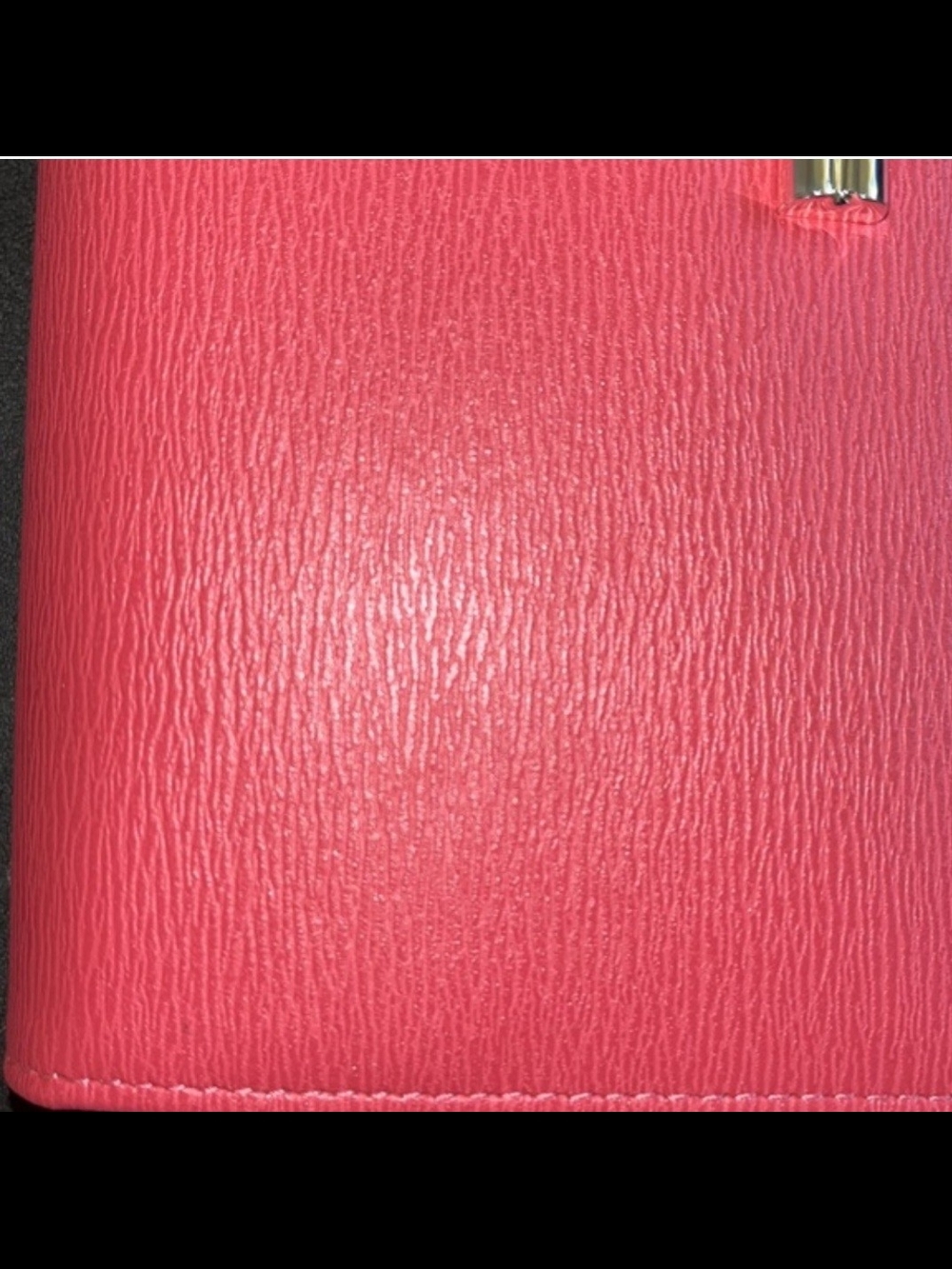 Longchamp. Dark Pink Roseau Wallet. - Picture 4 of 5